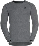 Pozostała odzież narciarska - Odlo Active Warm Plus Top Crew Neck L/S Men, szary M 2021 Koszulki bazowe termiczne i narciarskie 159102-10183-M - miniaturka - grafika 1