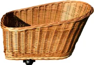 Koszyki rowerowe - Koszyk Wiklinowy Kosz na Rower Bagażnik zakupy - miniaturka - grafika 1