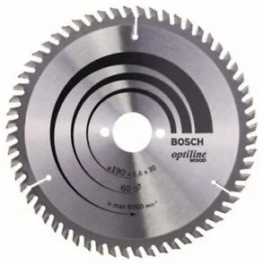Bosch PIŁA TARCZ -H OPTI 190*2 6*30Z60 - Piły ręczne Bosch PIŁA TARCZ -H OPTI 190*2 6*30Z60 - Piły ręczne - miniaturka - grafika 1