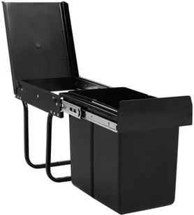 FENIKS vidaXL Kuchenny wysuwany, ciche zamykanie, 20 L vidaXL - Kosze na śmieci - miniaturka - grafika 4