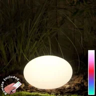 Lampy ogrodowe - GARDENLIGHT Lampa zewnętrzna stojąca LED OVAL I Gardenlight, plastik, biały mleczny 2566451 2566451 - miniaturka - grafika 1