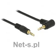 Delock Kabel Klinkekabel 3,5mm - 3,5mm 90 St/St 2.00m schwarz - 83756 - Kable - miniaturka - grafika 3