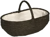 Akcesoria kominkowe - Saska Garden Lienbacher wiklinowy na opał ciemny - miniaturka - grafika 1