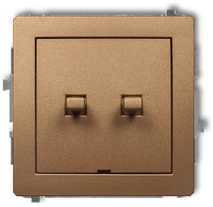 Karlik Łącznik świecznikowy DECO Złoty - Wyłączniki światła i elektryczne - miniaturka - grafika 3