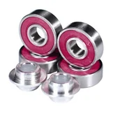 Akcesoria do skatingu - MGP Madd gear mgx Krunk K2 ABEC-9 Chrome (4-pak) łożyska do hulajnogi wyczynowej 10921 - miniaturka - grafika 1