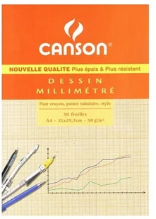Canson 200067106 Graph Paper A4, biały 200067106 - Szkolne artykuły papiernicze - miniaturka - grafika 3