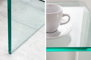 King Home Konsola szklana SCRIVA transparentna - szkło 12 mm. ET195GL-KL/FFX1-2 - Biurka - miniaturka - grafika 5