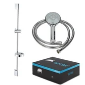 Akcesoria do armatury i ceramiki - SOTBE SOTBE LARK Zestaw prysznicowy drążek z mydelniczką + słuchawka prysznicowa + wąż LARK-DC60-23534333_LARK-SOHE-2483838_LARK-SOHO-248 - miniaturka - grafika 1