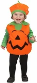Stroje karnawałowe - Widmann Déguisement citrouille Halloween bébé, w rozmiarze uniwersalnym, pomarańczowy 1890Z - miniaturka - grafika 1