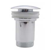 Korki do umywalek - Sea Horse SEA-HORSE Korek klik-klak duży długi kołnierz do umywalki bez przelewu chrom metal znal - miniaturka - grafika 1