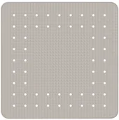 Dywaniki łazienkowe - Wenko Funkcjonalna mata prysznicowa Mirasol kauczuk antypoślizgowa beżowa przyssawki do mocowania wymiary 54x54 cm marka B07B9YZ891 - miniaturka - grafika 1