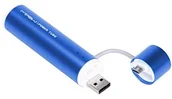 Powerbanki - MiPow SP2600 M-BK power Tube 2600 Przenośny dodatkowy akumulator ze złączem micro-USB-Adapter do telefonu komórkowego/smartfona/MP3 Player/urządzeń nawigacyjnych/PSP/NDS/Wii U, granatowy 6945764503180 - miniaturka - grafika 1