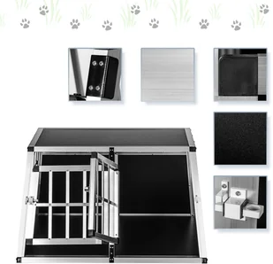 PETSTUFF PODWÓJNY TRANSPORTER PSA KOTA ZWIERZĄT ALU KOJEC 30070008 - Sprzęt podróżny i transportery dla psów - miniaturka - grafika 5