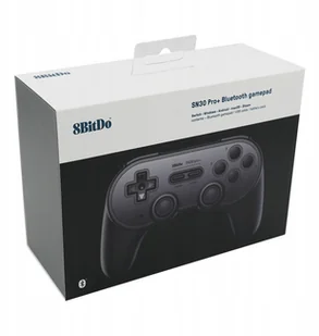 8bitdo SN30 Pro+ Black Edition - Kontrolery gier na PC - miniaturka - grafika 2