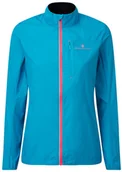Bluzy sportowe damskie - RONHILL RONHILL Kurtka do biegania damska WMN'S TECH LTW JACKET niebieska - miniaturka - grafika 1