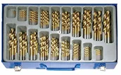 Wiertła - BGS 1994 zestaw wierteł krętych HSS, Titan klasę nitracji, 170-częściowy - miniaturka - grafika 1