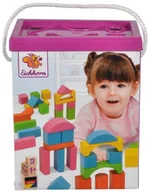 Klocki - Eichhorn Klocki Kolorowe w wiaderku 75 sztuk - miniaturka - grafika 1
