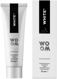 WOOM WOOM White+ wybielająca i odświeżająca pasta do zębów 75 ml - Pasty do zębów WOOM WOOM White+ wybielająca i odświeżająca pasta do zębów 75 ml - Pasty do zębów - miniaturka - grafika 1