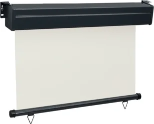 vidaXL Markiza boczna na balkon, 100 x 250 cm, kremowa vidaXL - Markizy - miniaturka - grafika 3