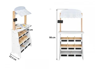 Mamabrum Warzywniak - drewniany stragan ze skrzynkami, kasą i terminalem WOODEN MARKET CA1297 - Zabawki AGD Mamabrum Warzywniak - drewniany stragan ze skrzynkami, kasą i terminalem WOODEN MARKET CA1297 - Zabawki AGD - miniaturka - grafika 7