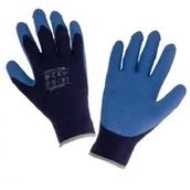 Rękawice robocze - LAHTI PRO Rękawice ochronne ocieplane powlekane lateksem niebieskie rozmiar 9 L250109K LPL250109K - miniaturka - grafika 1