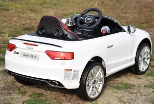 Super-Toys   AUDI RS 5 TRZY SILNIKI, FUNKCJA BUJANIA,MIĘKKIE KOŁA, MIĘKKIE SIEDZENIE, MOCNY/RS5 AUDI-RS-5-CZERWONE - Pojazdy elektryczne dla dzieci - miniaturka - grafika 6