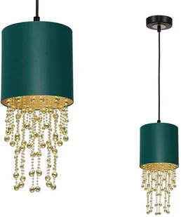 Milagro Lampa wisząca ALMERIA GREEN/GOLD 1xE27 MLP6452 - Lampy sufitowe Milagro Lampa wisząca ALMERIA GREEN/GOLD 1xE27 MLP6452 - Lampy sufitowe - miniaturka - grafika 2