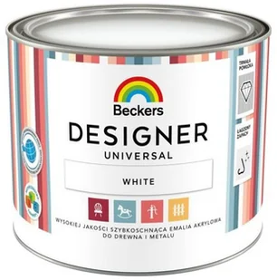 Beckers Designer Universal 0,5l kolor White - Farby i impregnaty do drewna - miniaturka - grafika 2