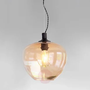 Szklana lampa wisząca Bellissimo, bursztynowa - Lampy sufitowe - miniaturka - grafika 2