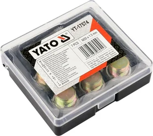 Yato ZESTAW NAPRAWCZY KORKÓW MISKI OLEJOWEJ M20 X 1,5 ZAWIERA 6 KORKÓW Z ALUMINIOWYMI PODKŁADKAMI ORAZ DEDYKOWANY GWINTOWNIK - Narzędzia warsztatowe - miniaturka - grafika 3