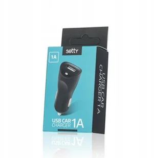 Ładowarka samochodowa Setty USB 1A czarna - Ładowarki samochodowe - miniaturka - grafika 2