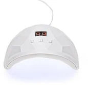 Lampy UV do paznokci - Allepaznokcie Lampa do paznokci DUAL UV LED 88W do lakierów hybrydowych i żeli MDS 802 biała - miniaturka - grafika 1