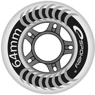 Spokey Kółka do rolek PU 64 MM - Akcesoria do skatingu - miniaturka - grafika 2