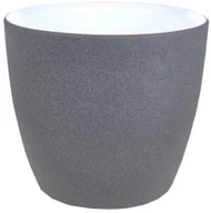 Donice - Cermax Osłonka doniczki 15 cm ciemny grafit struktura 81515/CGS - miniaturka - grafika 1