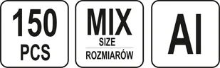 Yato ZESTAW NITONAKRĘTEK ALUMINIOWYCH M3 M10 150SZT YT-36460 YT-36460 - Nitownice - miniaturka - grafika 5
