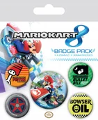 Dodatki do ubrań - Przypinki dla dzieci z gry Mario Kart 8 5 sztuk - miniaturka - grafika 1