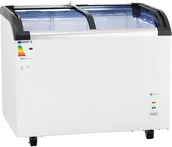 Szafy i witryny chłodnicze - Royal Catering Zamrażarka do lodów 273 l szklane drzwi RCFZ-198G - miniaturka - grafika 1