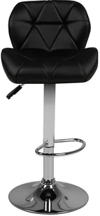 ACTIVESHOP Hoker Barowy M01 Pikowany Regulowany Czarny 10003_132517 - Krzesła i taborety kosmetyczne - miniaturka - grafika 4