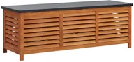 Skrzynie ogrodowe - vidaXL Skrzynia ogrodowa, 150 x 50 x 55 cm, lite drewno eukaliptusowe vidaXL - miniaturka - grafika 1