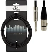 Kable - Alpha Audio Alpha przewód audio 190718 Pro Line symetryczne połączenia audio (3 m, jack stereo na XLR) 190718 - miniaturka - grafika 1