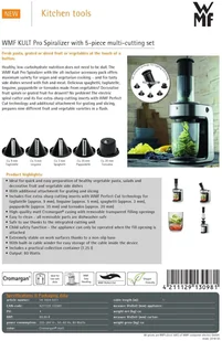 WMF Tarka spiralna Kult Pro, srebrna (0416540011) - Siekacze tarki i szatkownice - miniaturka - grafika 9