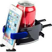 Uchwyty samochodowe do telefonów - Mobilari UCHWYT NA TELEFON NAPÓJ DO KRATKI WENTYLATORA M111009 - Czarny M111009 - miniaturka - grafika 1