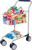 Zabawy w naśladowanie dorosłych - Bayer BAYER WÓZEK NA ZAKUPY + AKCESORIA SPOŻYWCZE 75000AA - miniaturka - grafika 1