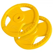 Pozostały sprzęt siłowy - Gorilla Sports Zestaw obciążeń gumowanych 2 sztuki 30 kg (100671-00009-0111) - miniaturka - grafika 1