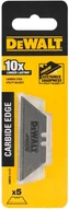 Nożyce i noże - DEWALT Ostrza trapezowe CARBIDE wymienne do nożyków, 5szt., [DWHT0-11131] DWHT0-11131 - miniaturka - grafika 1