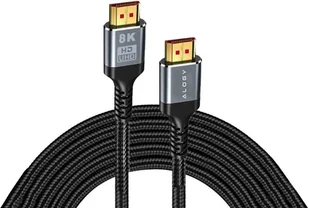 Alogy Kabel HDMI 2.1 Alogy 8K 60Hz 48GBps 3m Czarny 10338X1 - Adaptery i przejściówki - miniaturka - grafika 2