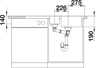Blanco DINAS 6 S 523379 - Zlewozmywaki - miniaturka - grafika 5