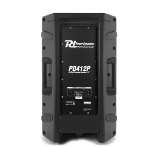 Power Dynamics PD412P Czarny - Głośniki i kolumny - miniaturka - grafika 2