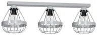 Lampy sufitowe - Milagro Plafon LAMPA sufitowa CAGE 681 natynkowa OPRAWA listwa klatki loft szare 681 - miniaturka - grafika 1