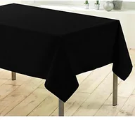 Obrusy i serwetki - Douceur d'Intérieur douceur D l'intérieur  1720377, obrus na stół prostokątny, 140x200 cm, Essentiel, poliester kolorów uni, w kolorze czarnym 1720377 - miniaturka - grafika 1